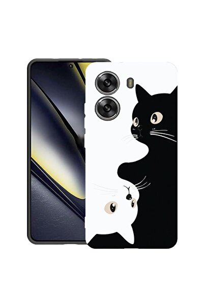 bestcase ¬Æ Husa TPU Ultra Slim Compatibila cu Poco X7 Pro 5G, Black&White Ca...