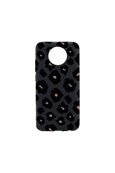 bestcase Тънък силиконов калъф 0.8ММ, съвместим с Nokia C10, с леопардов десе...