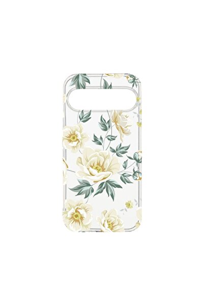 bestcase ¬Æ Husa Clear Silicon 2MM, Compatibila Cu Google Pixel 9, Flowers, A...
