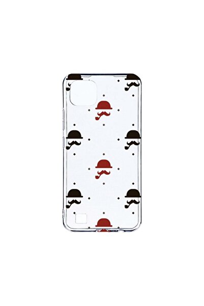 bestcase Διαφανής Θήκη Σιλικόνης 2MM, Συμβατή με Realme C20, Mustache, Αντικρ...