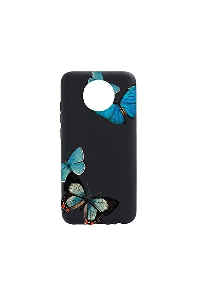 bestcase Тънък силиконов калъф 0.8ММ, съвместим с Nokia C20, Красиви сини пеп...