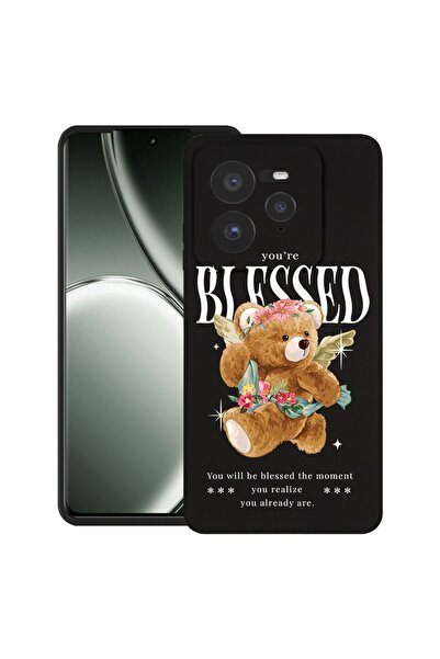 bestcase Калъф за Realme GT 7 Pro, Премиум тънък силиконов 1.2ММ, Мече със сл...