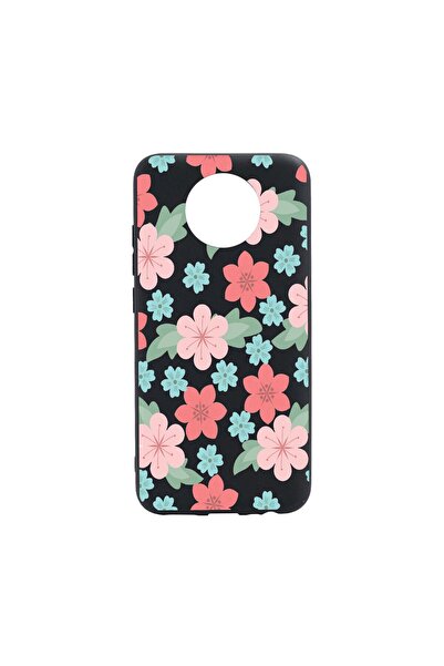 bestcase Силиконов калъф с цветя, пастелни цветове, съвместим с Nokia C20, ус...