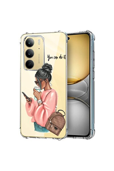 bestcase Θήκη για Realme 14x 5G, Αντικραδασμική 1.5MM, Σχέδιο Κορίτσι που κάν...