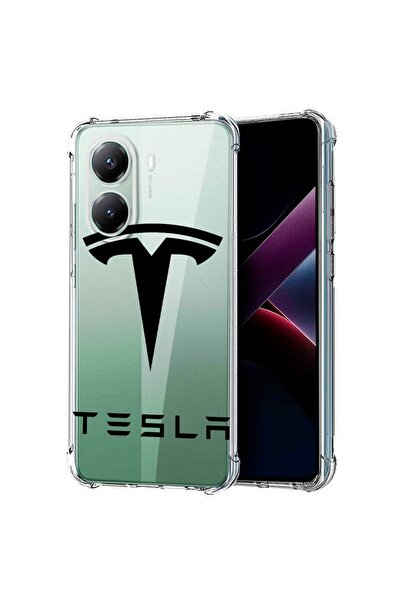 bestcase Съвместим калъф за Poco X7 Pro 5G, Удароустойчив 1.5ММ, Тесла, Защит...