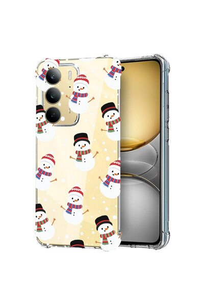 bestcase ¬Æ Husa pentru Realme C75, Anti Shock 1.5MM, Snowman, Protectie came...