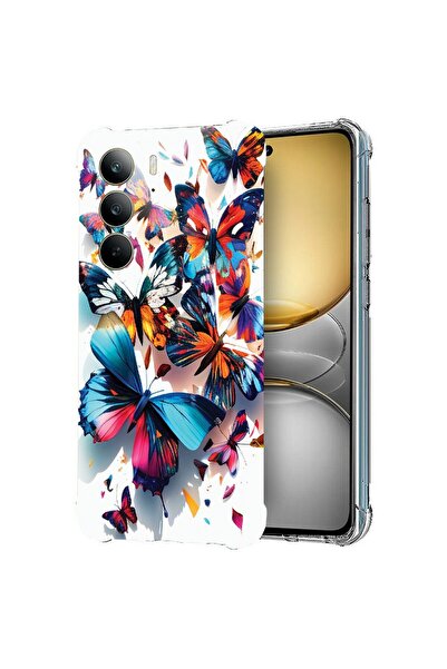 bestcase ¬Æ Husa pentru Realme C75, Anti Shock 1.5MM, Colorful Butterflies, P...