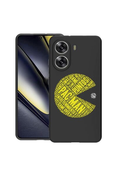 bestcase ¬Æ Husa pentru Poco X7 Pro 5G, Calligraphy PacMan, Slim Silicon 0.8M...
