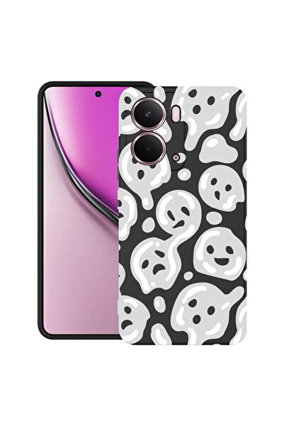 bestcase ¬Æ Husa pentru Realme P3 cu Design Gray Acid Smiley, TPU Mat Ultra S...