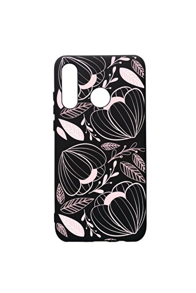 bestcase Θήκη προστασίας Huawei P30 Lite, Ροζ Λουλούδια, σιλικόνης, με υφασμά...