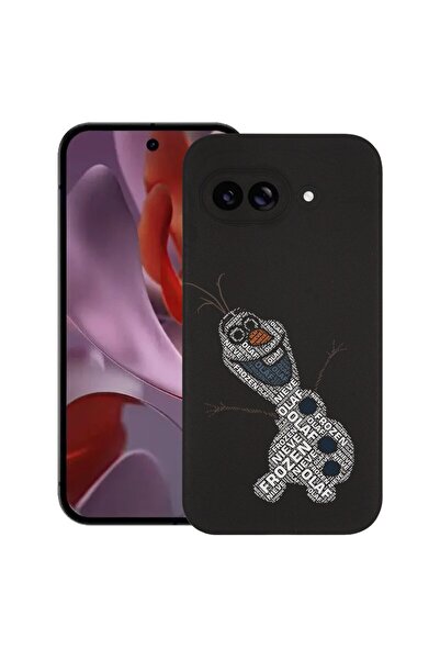 bestcase Калъф за Google Pixel 9a, Калиграфия Олаф, Тънък силиконов 0.8ММ, Уд...