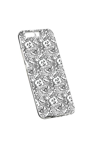 bestcase Силиконов калъф, Прозрачен, Тънък, Хелоуин, 122, Huawei Y6 2018