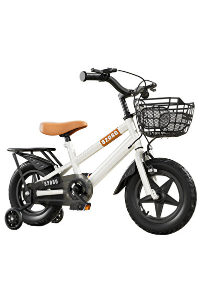 KidLe 14 inch Kids Bike, with Training Wheel, Rear Seat, and Adjustable Seat,...
