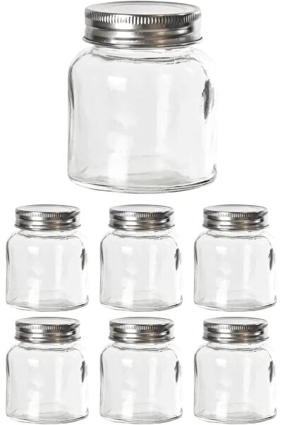 ARTC Glass Jar with Screw Top Transparent glass jar used as dessert coffee be...