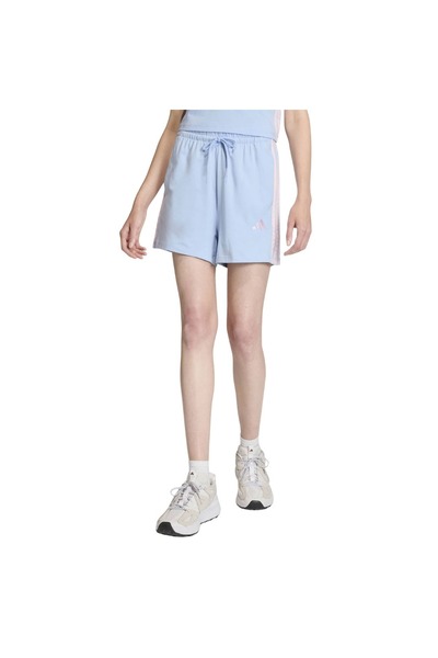 Adidas Sportswear ESSENTIALS ΒΑΜΒΑΚΙΝΟ ΣΟΡΤΣ ΜΕ 3 ΡΙΓΕΣ ΓΚΛΟΜΠΛΟΥ/ΚΡΑΣΠΙΝΚ L