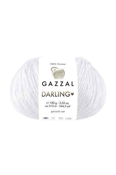 Gazzal Darling %100 Viskon El Örgü İpi 5’li Paket 500 Gr Parlak Yumuşak Yazlı...
