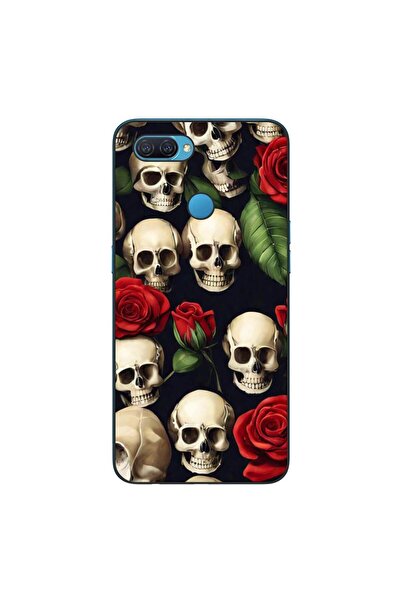 OEM Husa compatibila cu Oppo A12 Silicon Gel Tpu Model Skulls and Roses