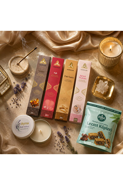 Ayza Dişil Mührü Ayza Tütsü Bahçesi Mini Set Aromaterapi ve Hediye Kutusu