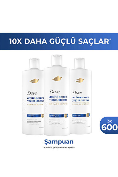 Dove Şampuan Amino Serum Yoğun Onarıcı 600 ml x3