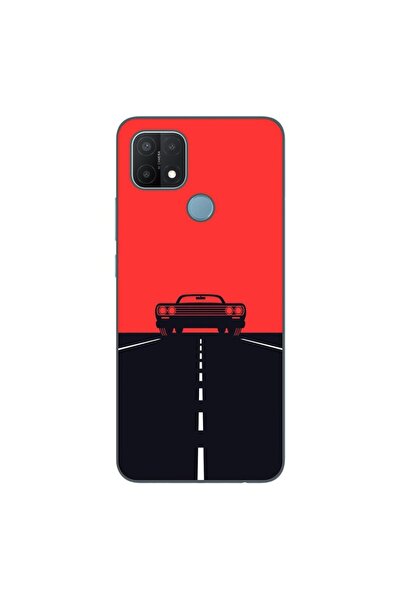 OEM Case compatible with Oppo A15 and A15s Silicon Gel Tpu Model Red Sky Musc...
