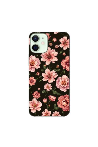 OEM Husa compatibila cu Apple iPhone 12 Mini Silicon Gel Tpu Model Pink Sprin...