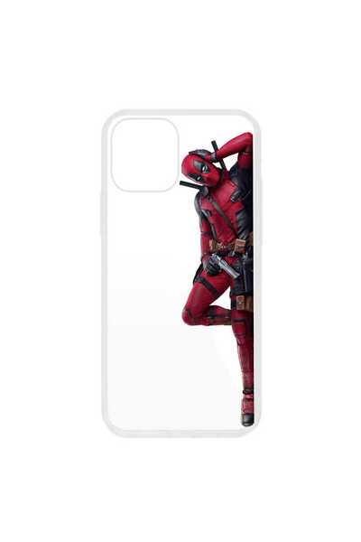 OEM Husa compatibila cu Apple iPhone 12 Mini Silicon Transparenta Model Deadp...