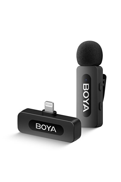 BOYA BY-V1 Wireless Tekli Yaka Mikrofonu Lightning (Yeni Versiyon)