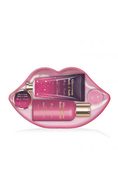 Glamorous Σετ Πούδρας Σώματος Lips 4 τεμαχίων (41-303)