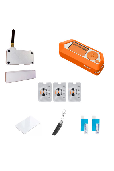 UnderShop Flipper Zero Accessory Set - Orange Silicone Case, White Wi-Fi DEV ...
