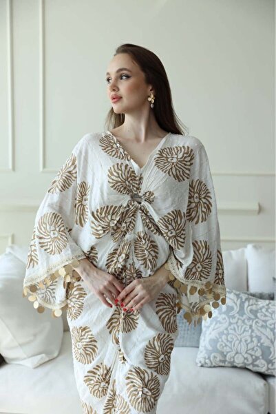 it's Mine Mesh Detailed Kaftan -