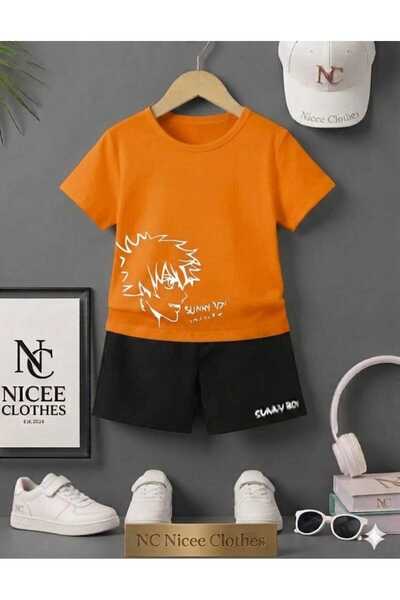 NC Nicee Clothes ΚΑΛΟΚΑΙΡΙΝΟ ΠΑΙΔΙΚΟ ΜΠΛΟΥΖΑΚΙ ΚΑΙ ΣΟΡΤΣ UNISEX (ΛΕΥΚΟ ΣΧΕΔΙΟ...