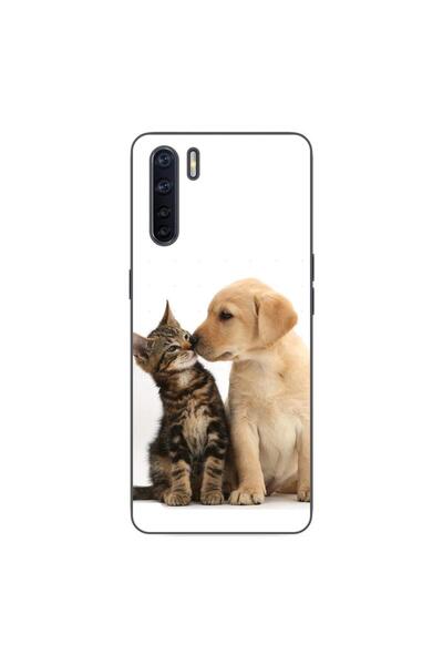 OEM Husa compatibila cu Oppo A91 Silicon Gel Tpu Model Pisicuta Catelus Prieteni