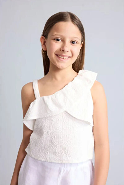 DeFacto Floral Short Sleeve T-Shirt Girl Child H7255A826Sm
