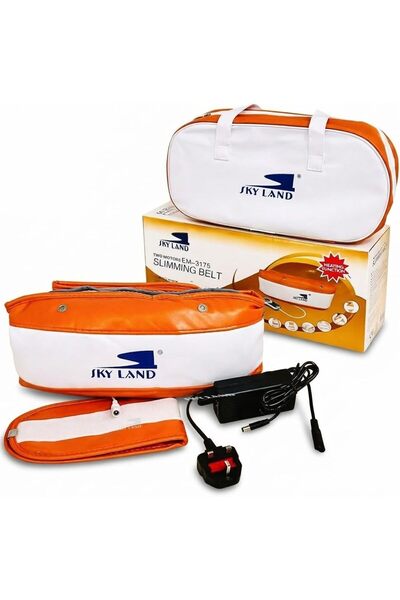 SKY LAND 2-Motor Slimming & Massage Belt with Heat – Full Body Toning, Pain R...