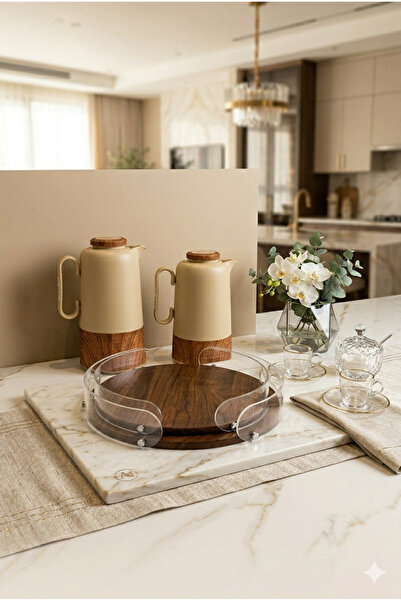 Generic Luxury tea and coffee thermos set with serving trays