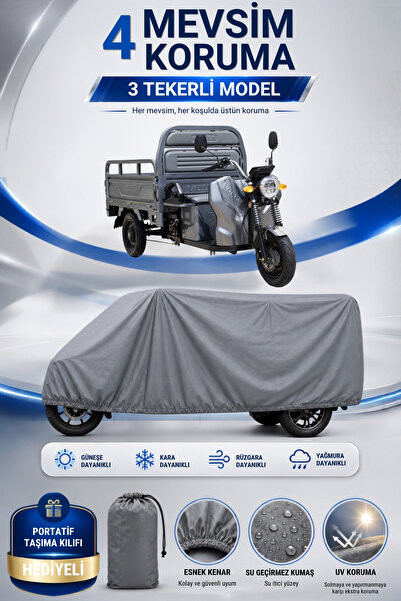 Motobros Motorcycle Cover Volta Vt5 Pro 3-Wheeled Electric Vehicle Cover Gray...