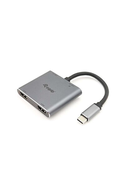 EQUIP Dock 4-1 USB-C->2xHDMI,USB-A,100W USB-C 0.15m
