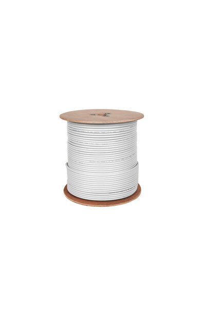 Cabletech Cablu coaxial F690BV A bobina albă 305m