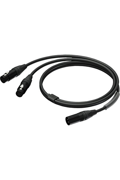 PROCAB Cablu XLR - XLR 1.5m negru (PRA736/1.5)
