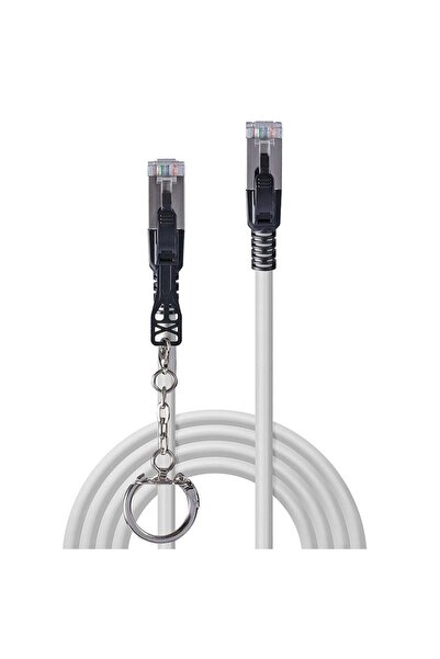 LİNDY Cablu patch Cat.6A S/FTP gri 3m blocabil