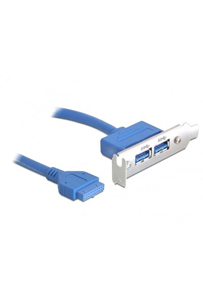 DELOCK Slotblech 2x USB3.0 LowProfile