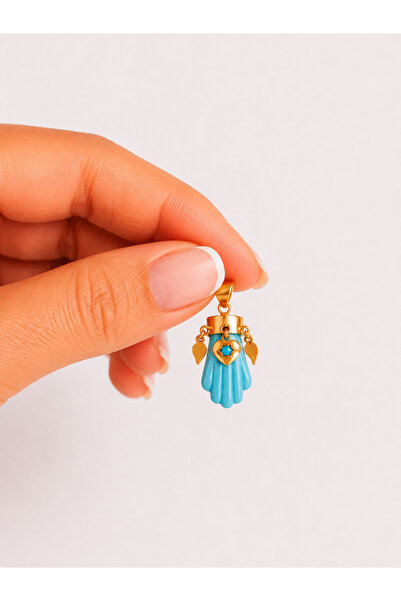 Zeynepli gold & jewelry 14 AYAR ALTIN FATMA ANA ELİ KOLYE UCU