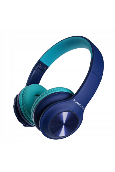 PowerLocus Căști Bluetooth PLED pentru copii, albastre