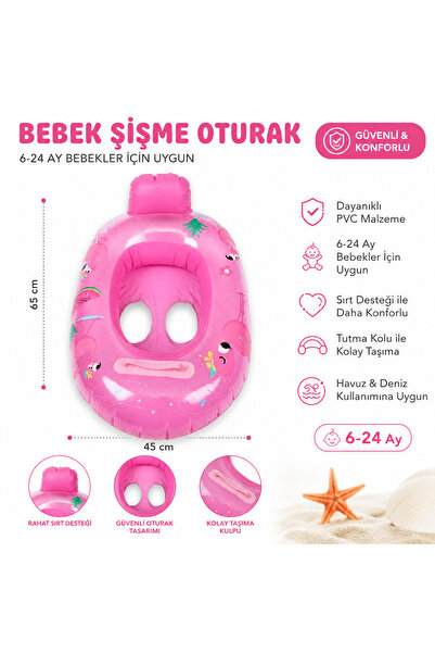 Miro Toys Children's Baby Sea Ring with Handle and Seat for 0-3 Years Old