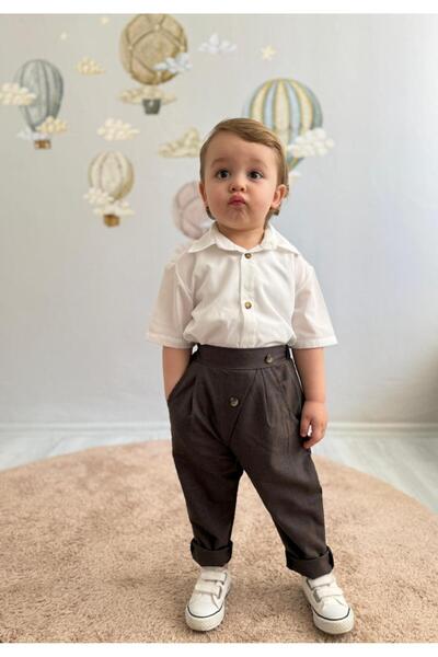favorimkids Çizgili Pantalon Hugo Takım 2 li set Alt Üst