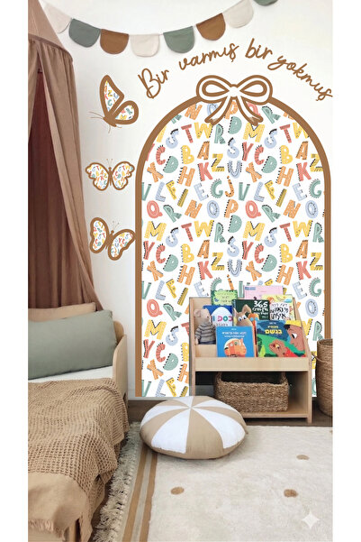 modabilyo Çocuk & Bebek Odası Duvar Sticker | Sticker Bir Varmış Çerçeveli Ke...
