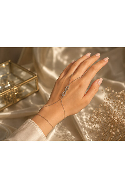 Uno Di Famiglia Elegant Şahmeran with Zircon Stone and Infinity Figure