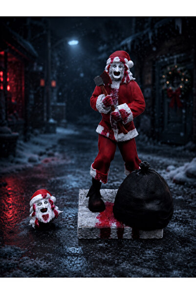 3DPandos Art the Clown - Terrifier Korku Filmi Figürü - 20 cm - Hediyelik / K...