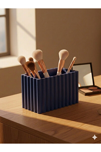 YILDIZ Premium Ribbed Cosmetic and Makeup Brush Organizer Organizer Box