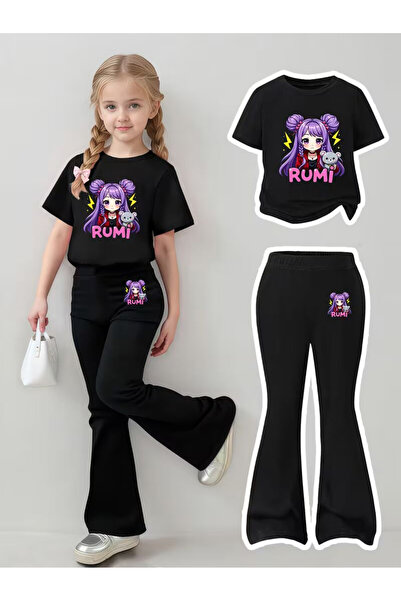 YUNAYT Girl's Spanish Style Leggings and T-Shirt Set